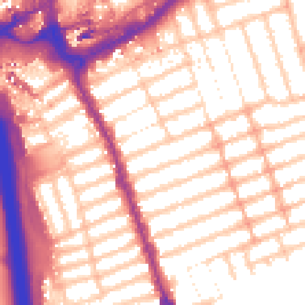 Daytime road noise heatmap for IG1 1EU