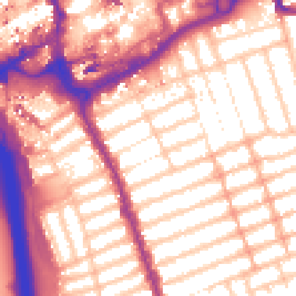 Daytime road noise heatmap for IG1 1EW