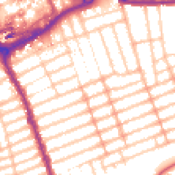 Daytime road noise heatmap for IG1 1EY