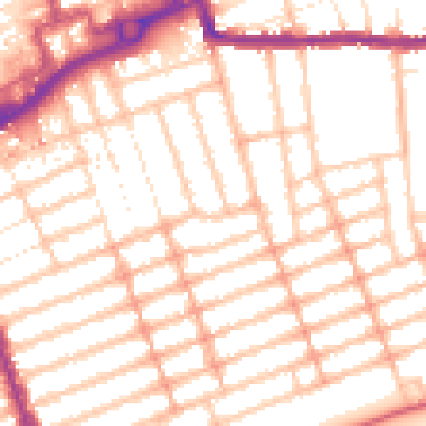 Daytime road noise heatmap for IG1 1HB