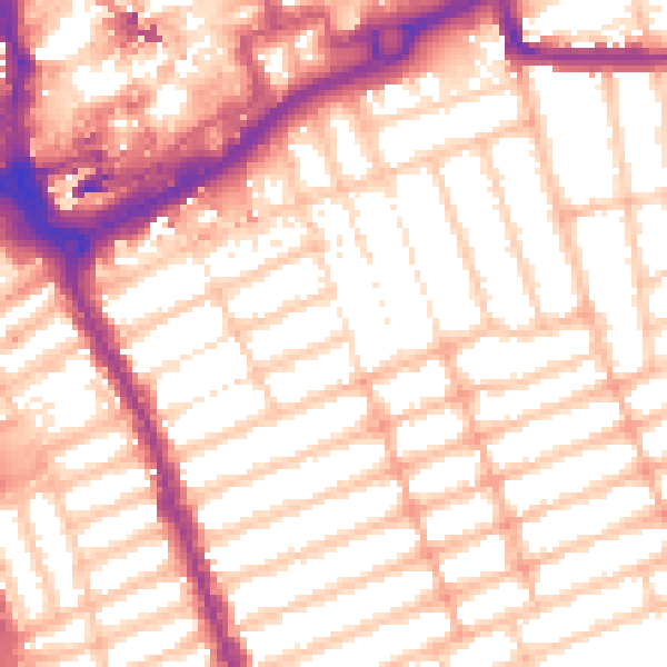 Daytime road noise heatmap for IG1 1JW