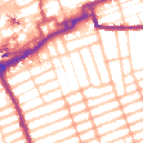 Daytime road noise heatmap for IG1 1JZ