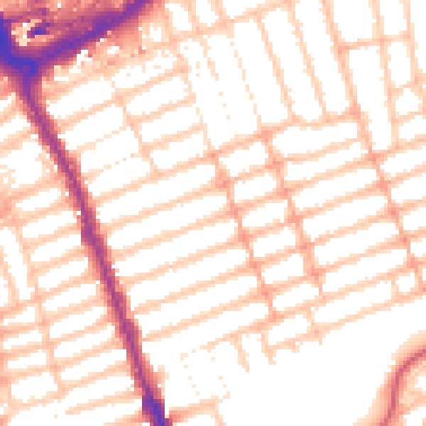 Daytime road noise heatmap for IG1 1PD