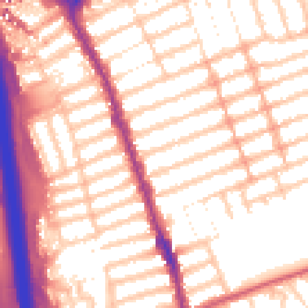 Daytime road noise heatmap for IG1 1PS