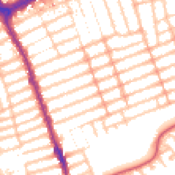 Daytime road noise heatmap for IG1 1PU
