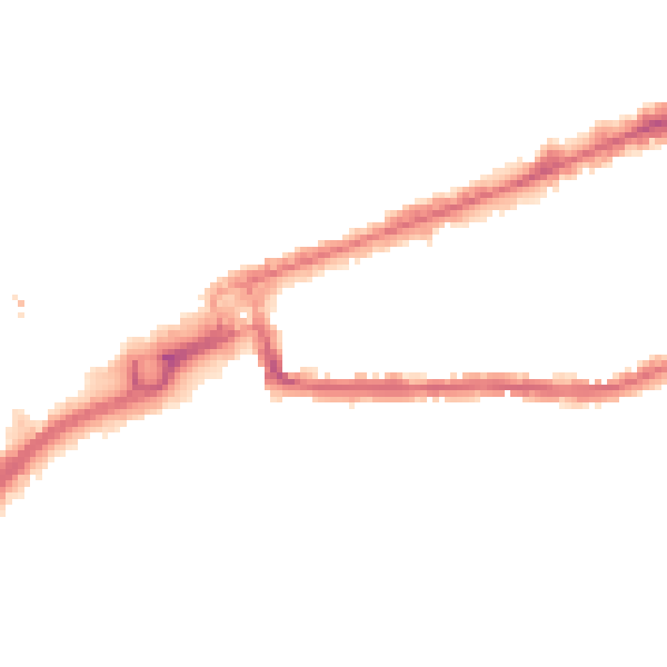 Night-time road noise heatmap for IG1 1QX