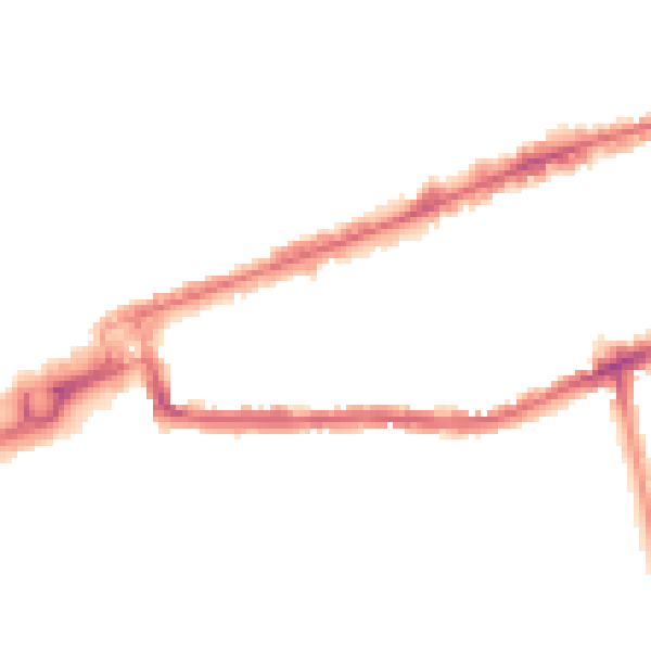 Night-time road noise heatmap for IG1 1QY