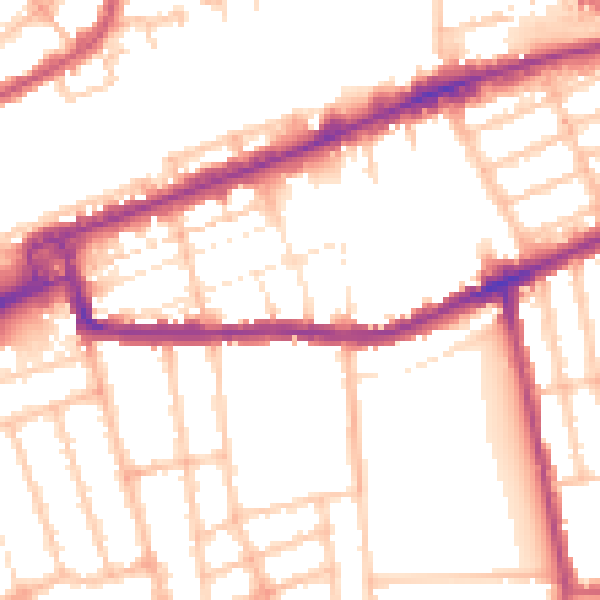 Daytime road noise heatmap for IG1 1RG