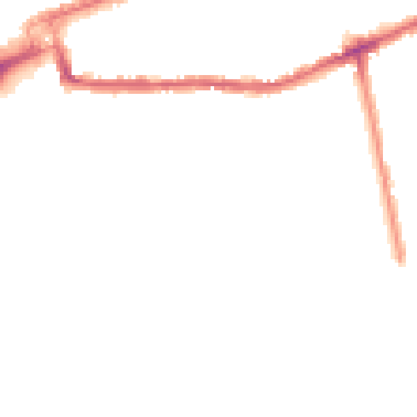 Night-time road noise heatmap for IG1 1SU