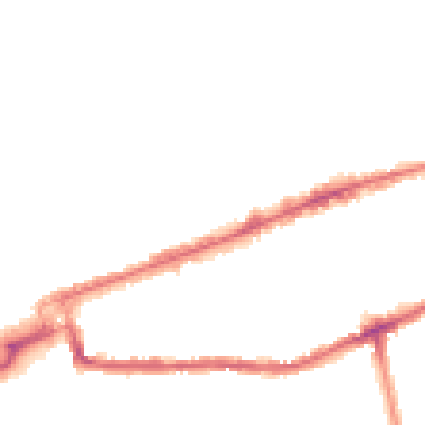 Night-time road noise heatmap for IG1 1TT