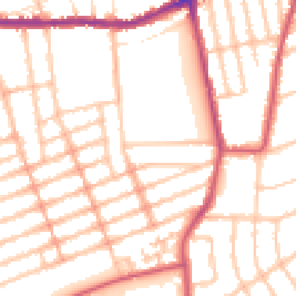 Daytime road noise heatmap for IG1 1YA