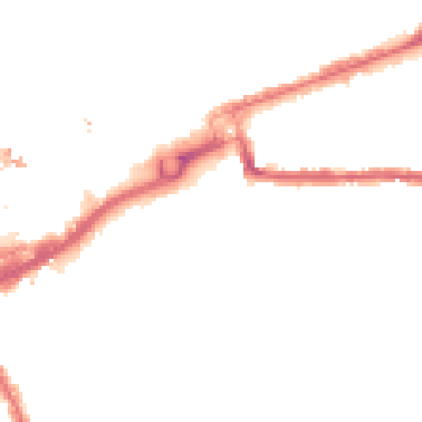 Night-time road noise heatmap for IG1 1YN