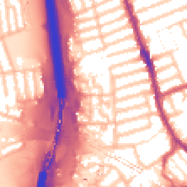 Daytime road noise heatmap for IG1 2BE