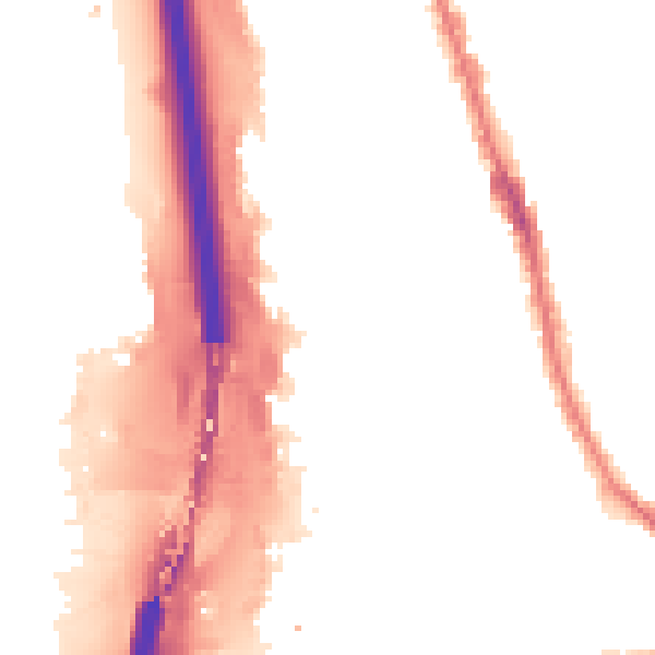 Night-time road noise heatmap for IG1 2BE