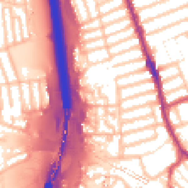 Daytime road noise heatmap for IG1 2BH