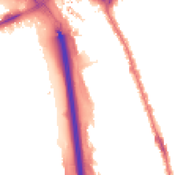 Night-time road noise heatmap for IG1 2ER
