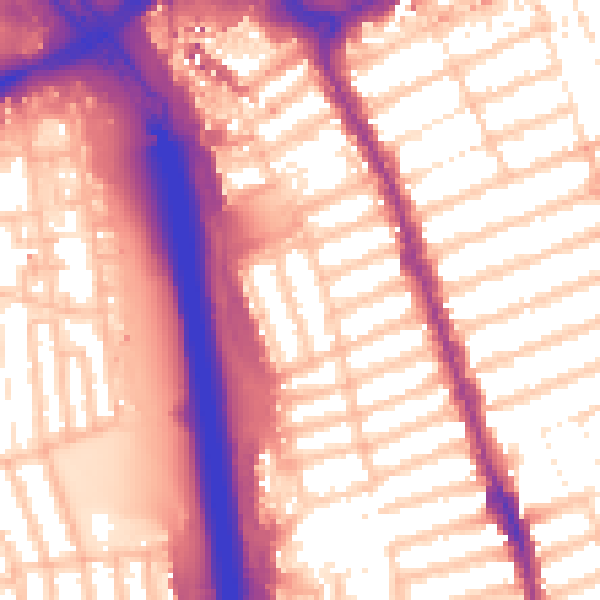 Daytime road noise heatmap for IG1 2ET