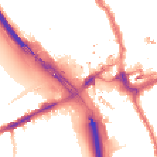 Night-time road noise heatmap for IG1 2FH