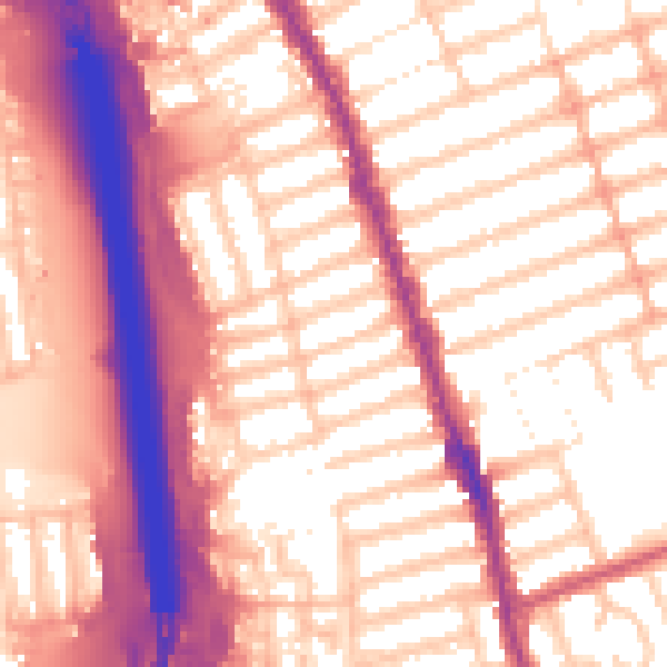 Daytime road noise heatmap for IG1 2GD
