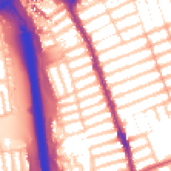 Daytime road noise heatmap for IG1 2HA
