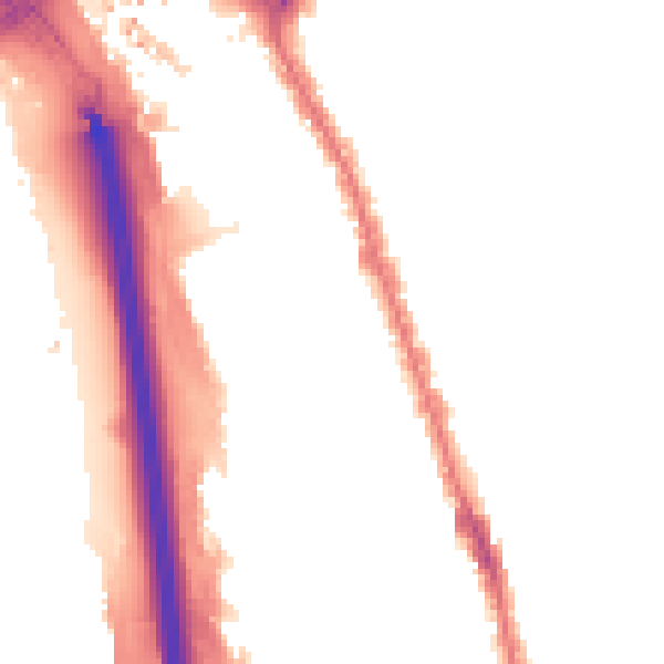 Night-time road noise heatmap for IG1 2HA