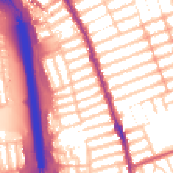 Daytime road noise heatmap for IG1 2HH