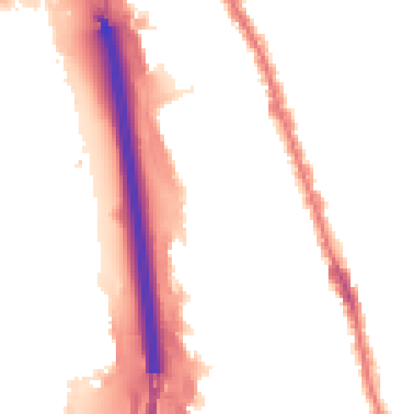 Night-time road noise heatmap for IG1 2HP