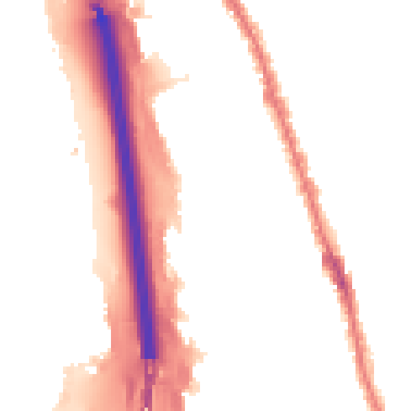 Night-time road noise heatmap for IG1 2HR