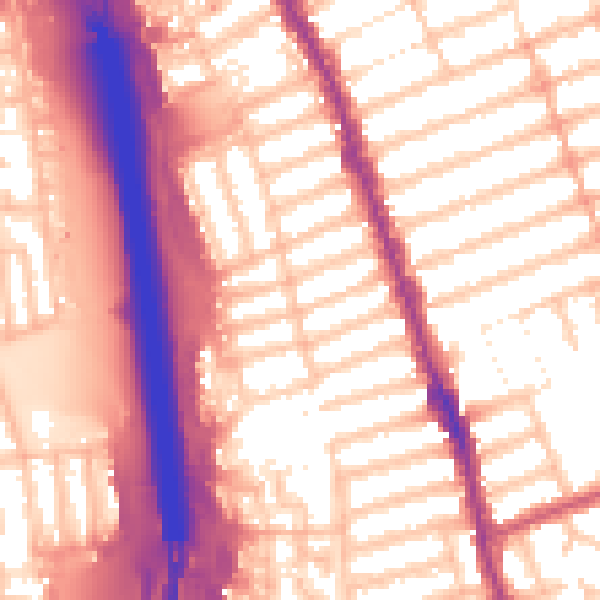 Daytime road noise heatmap for IG1 2HT