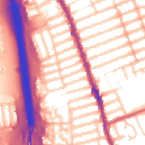Daytime road noise heatmap for IG1 2HY