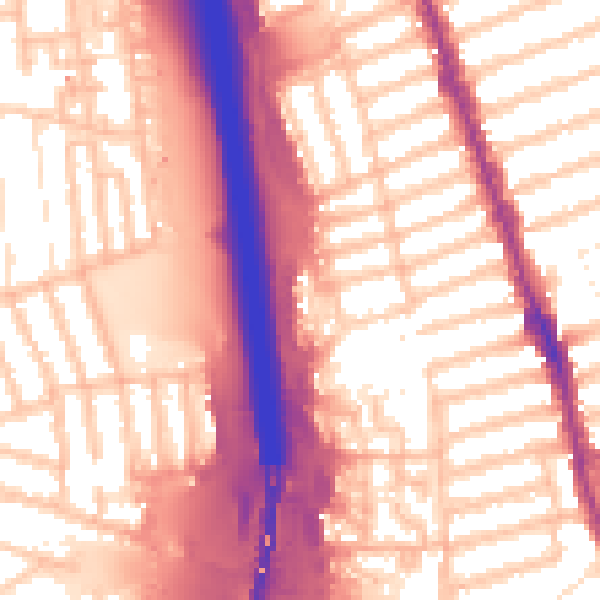 Daytime road noise heatmap for IG1 2HZ