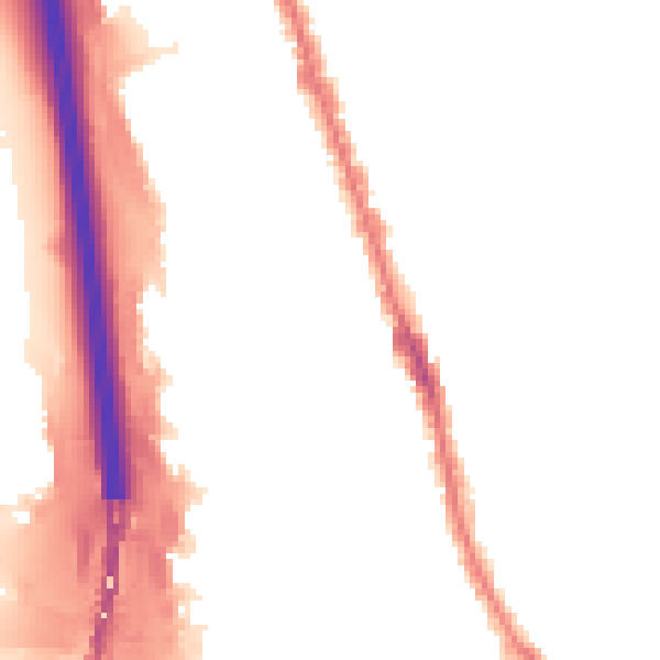 Night-time road noise heatmap for IG1 2JB