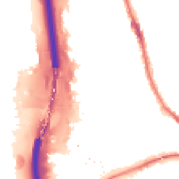 Night-time road noise heatmap for IG1 2JH
