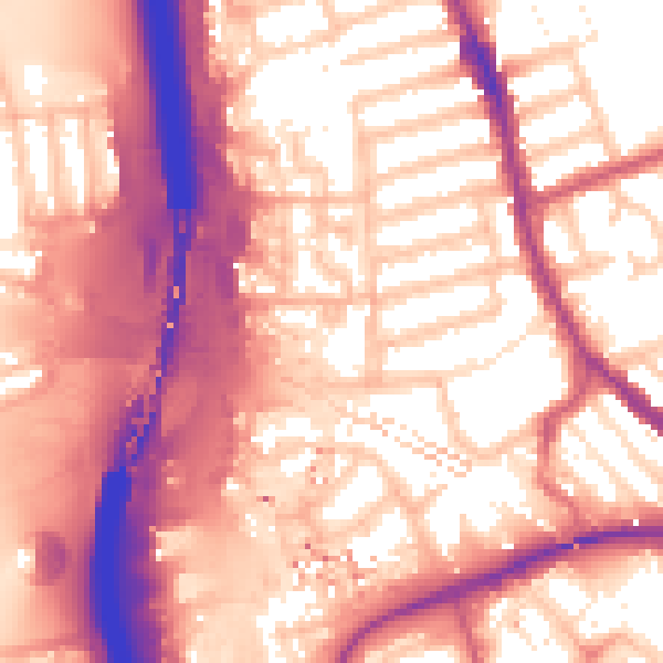 Daytime road noise heatmap for IG1 2JR