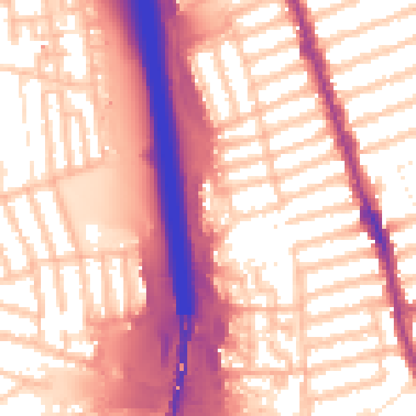 Daytime road noise heatmap for IG1 2JW