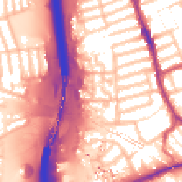 Daytime road noise heatmap for IG1 2JX