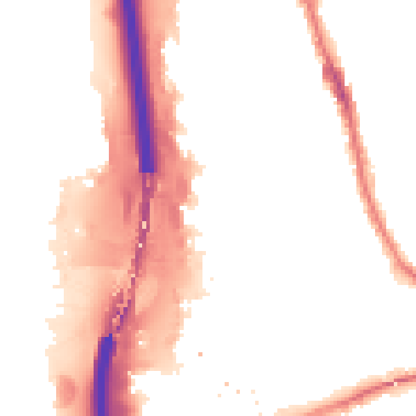 Night-time road noise heatmap for IG1 2JX