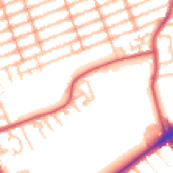 Daytime road noise heatmap for IG1 2LB
