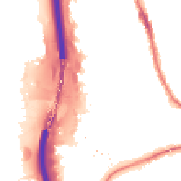 Night-time road noise heatmap for IG1 2LU