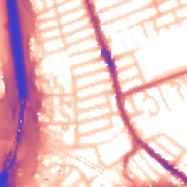 Daytime road noise heatmap for IG1 2NG