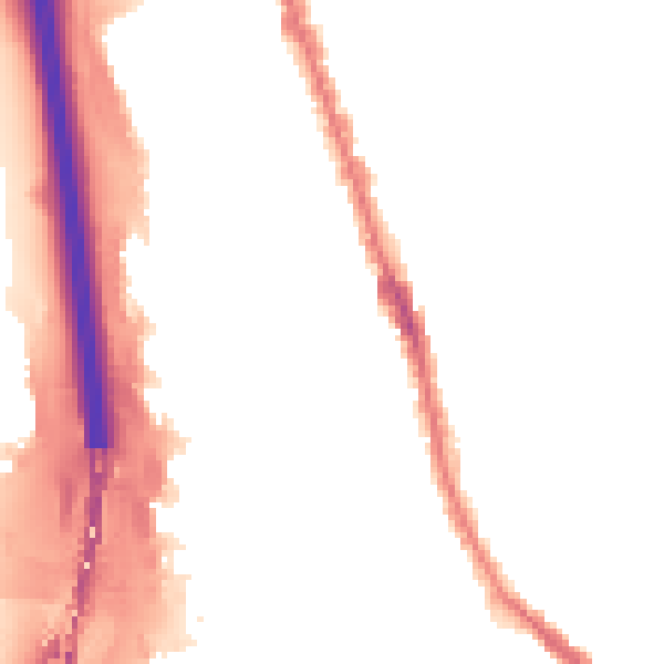 Night-time road noise heatmap for IG1 2NP