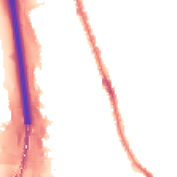 Night-time road noise heatmap for IG1 2NR