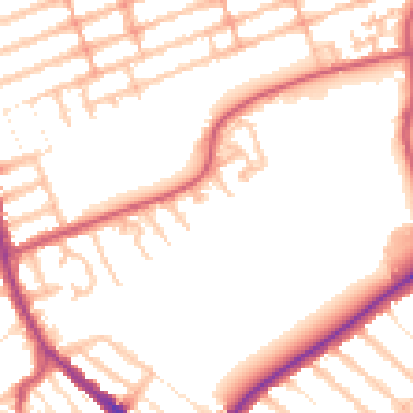 Daytime road noise heatmap for IG1 2NT