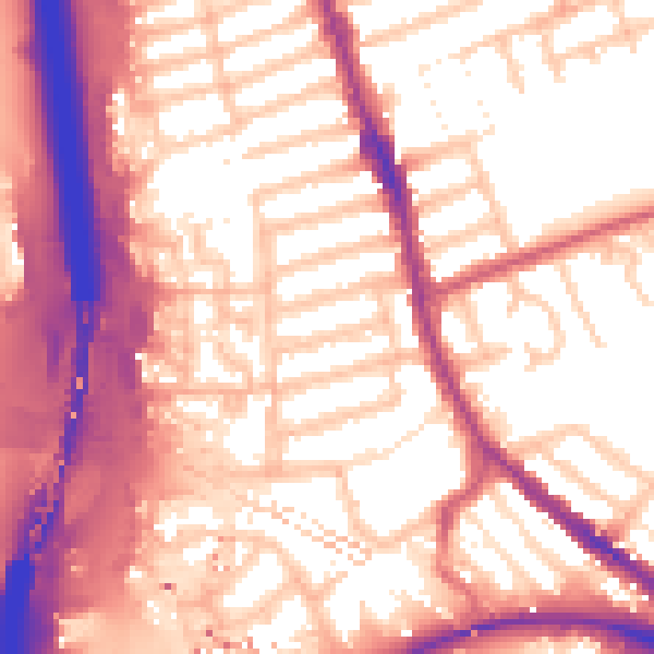 Daytime road noise heatmap for IG1 2PD