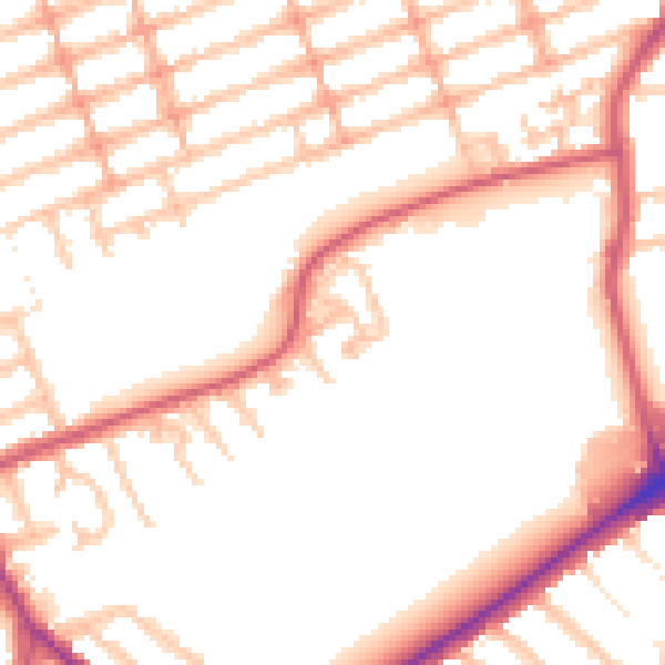 Daytime road noise heatmap for IG1 2RG