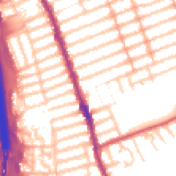 Daytime road noise heatmap for IG1 2SG