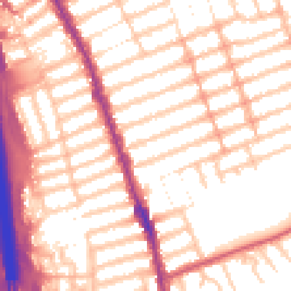 Daytime road noise heatmap for IG1 2TT