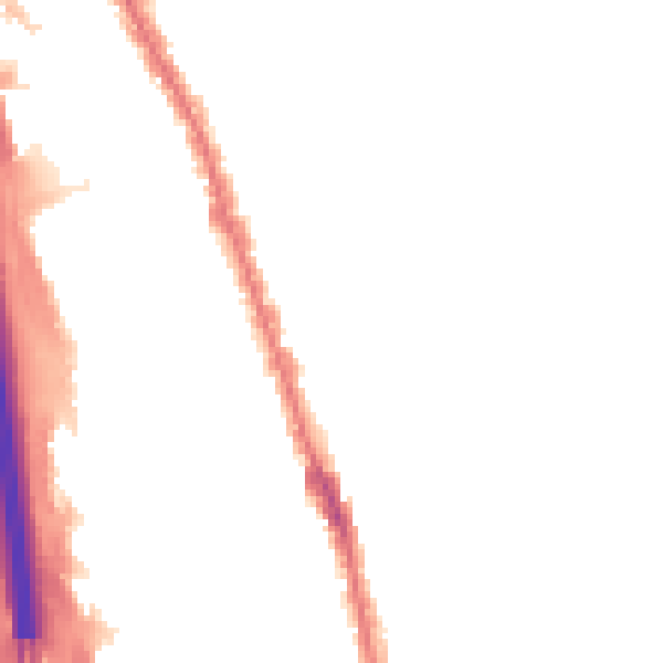 Night-time road noise heatmap for IG1 2TT
