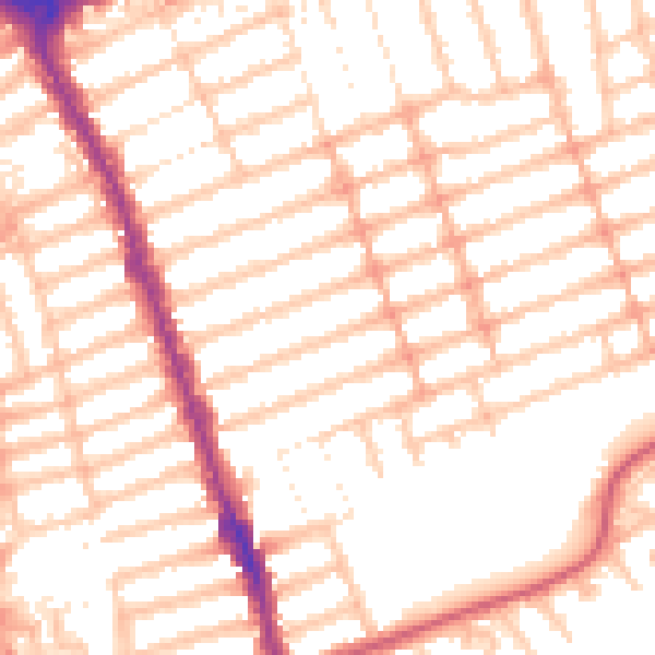 Daytime road noise heatmap for IG1 2TU