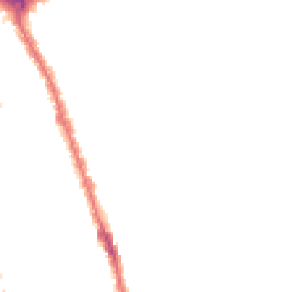 Night-time road noise heatmap for IG1 2TU